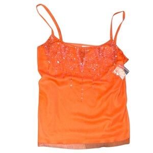 Vintage y2k early 2000s Deadstock embellished camisole
